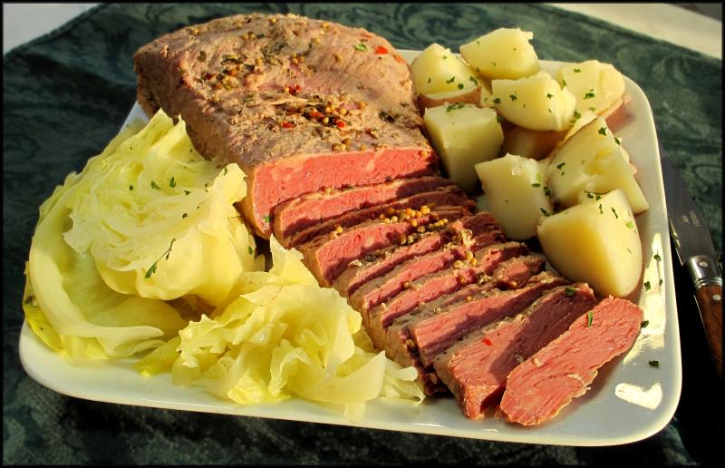 Cooking Corned Beef And Cabbage In Electric Roaster Beef Poster